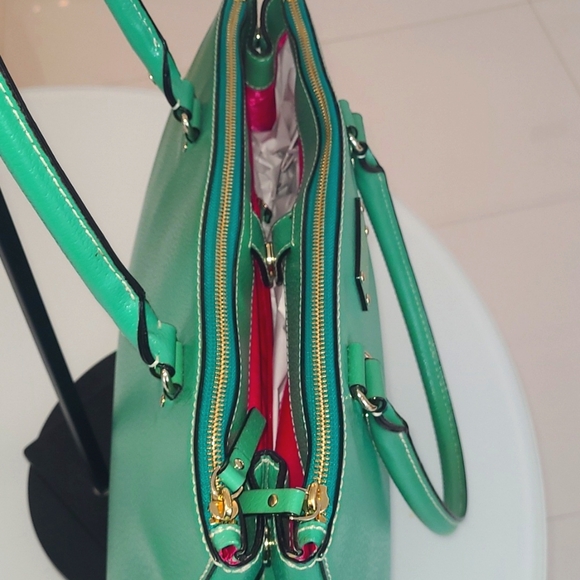 Kate Spade Green Satchel NWOT - Picture 4 of 9